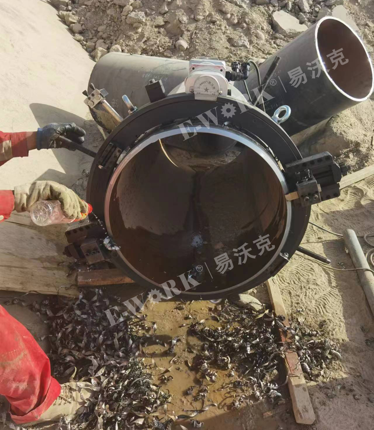 环切式坡口机新疆油田应用